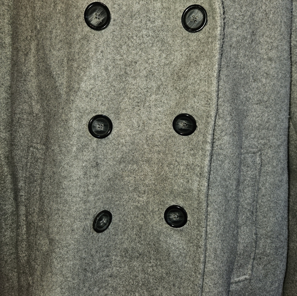 Women's Old Navy Gray Winter Pea Coat - Size XXL - Picture 2 of 7